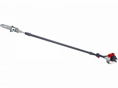 gas powered pruner saw on a pole